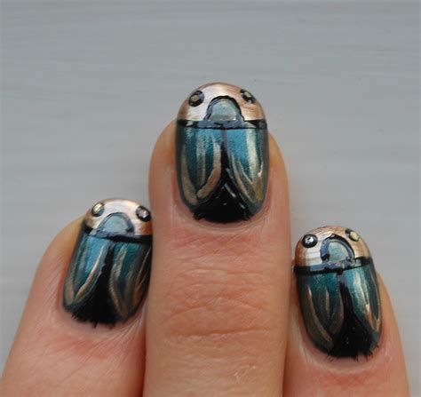 Get inspired on nail gel colors set. . Beetles nail